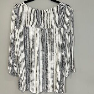 Striped Black and White Women's Top